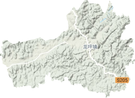 龙坪镇地形图