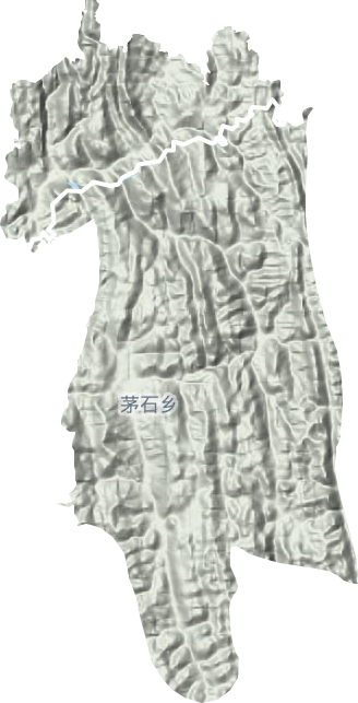 茅石镇地形图