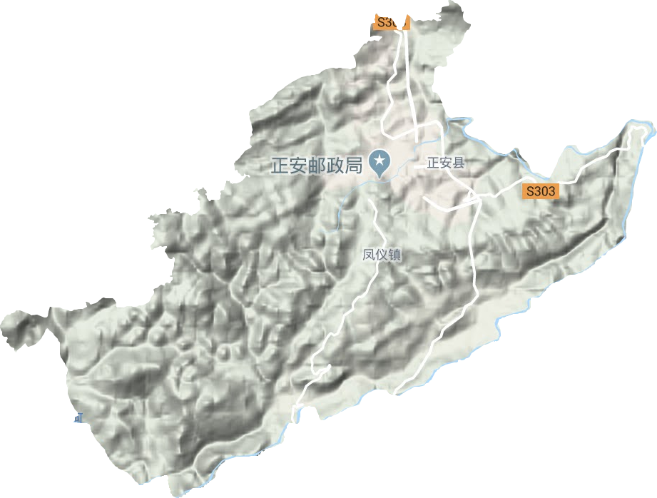 凤仪镇地形图