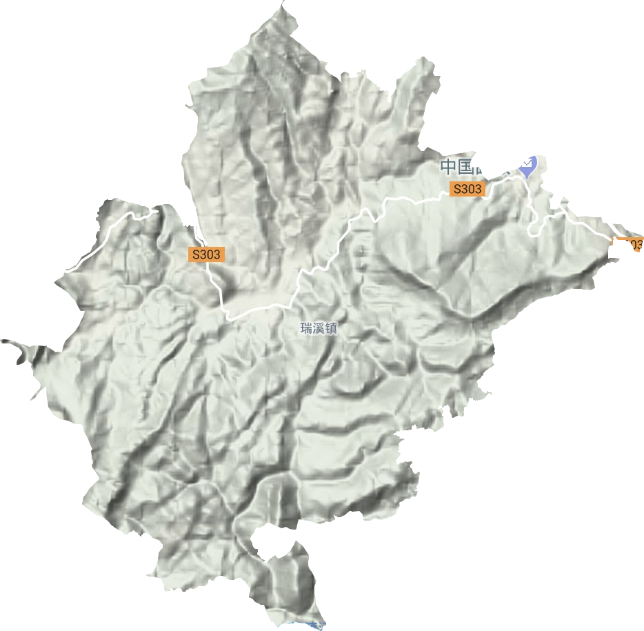 瑞溪镇地形图
