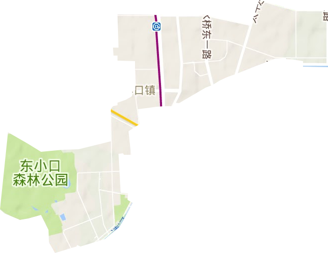 天通苑南街道地形图