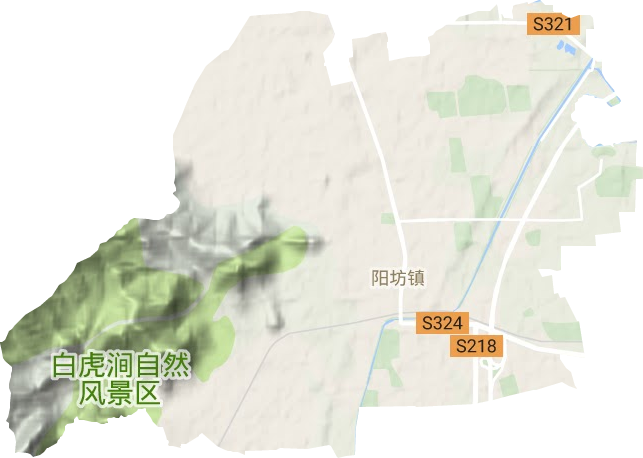 阳坊镇地形图