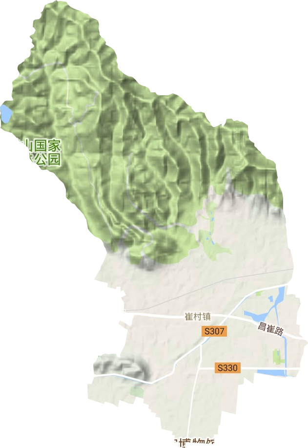 崔村镇地形图