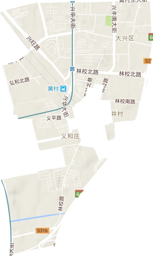 林校路街道地形图