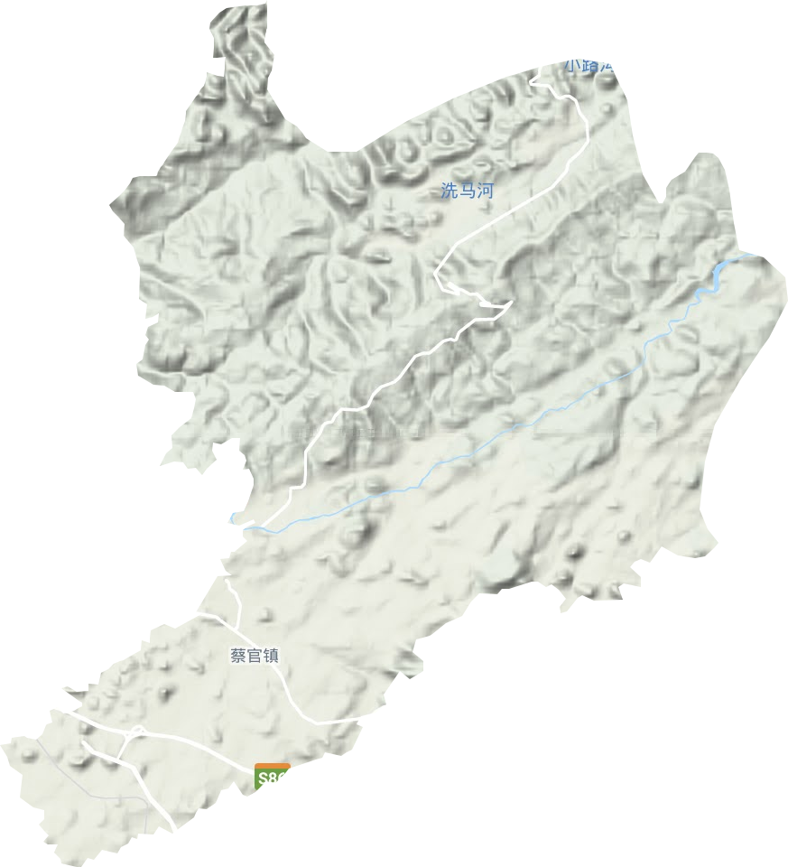 蔡官镇地形图