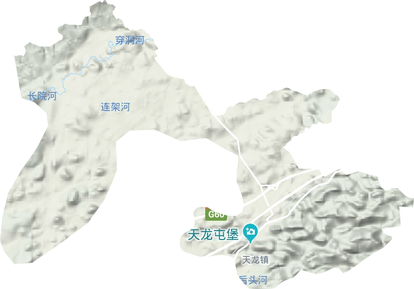 天龙镇地形图