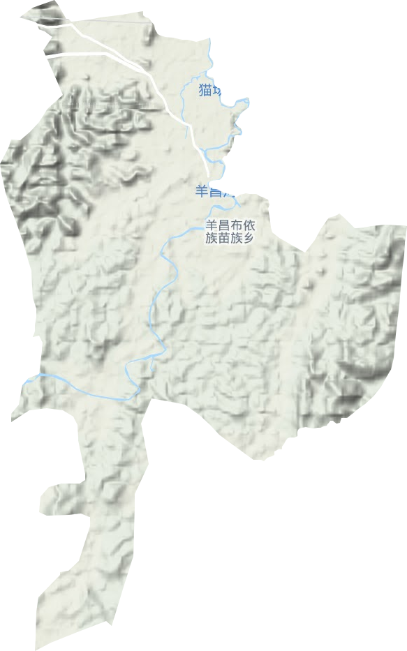 羊昌布依族苗族乡地形图