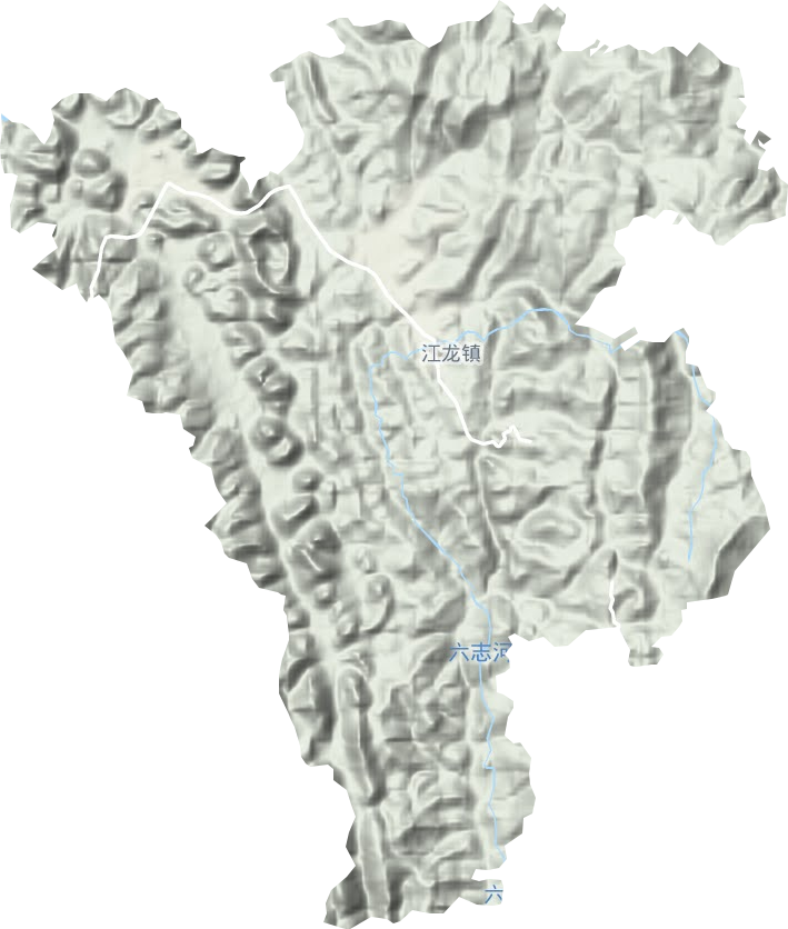 江龙镇地形图