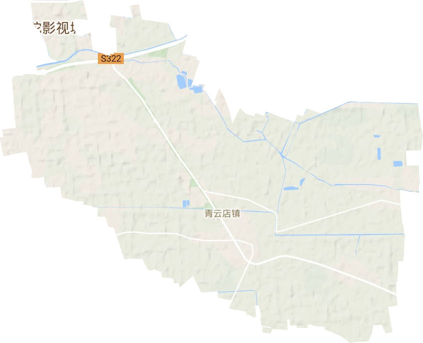 青云店镇地形图