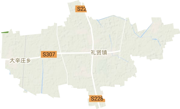 礼贤镇地形图