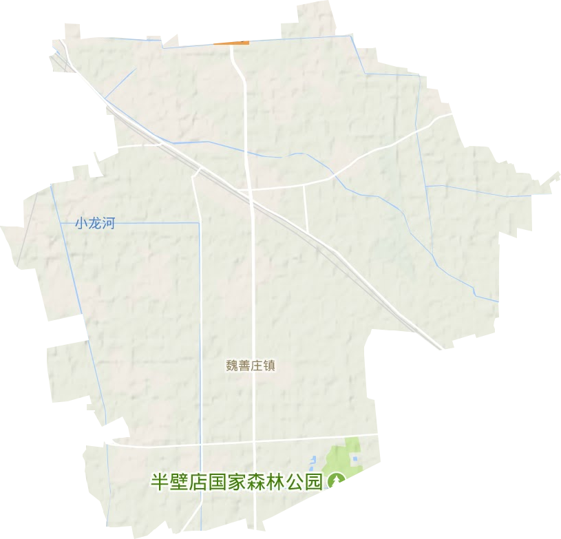 魏善庄镇地形图