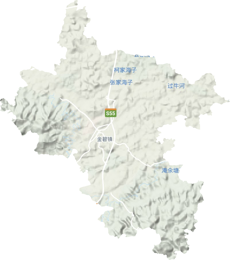 金碧镇地形图