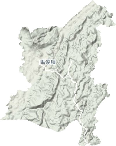 禹谟镇地形图