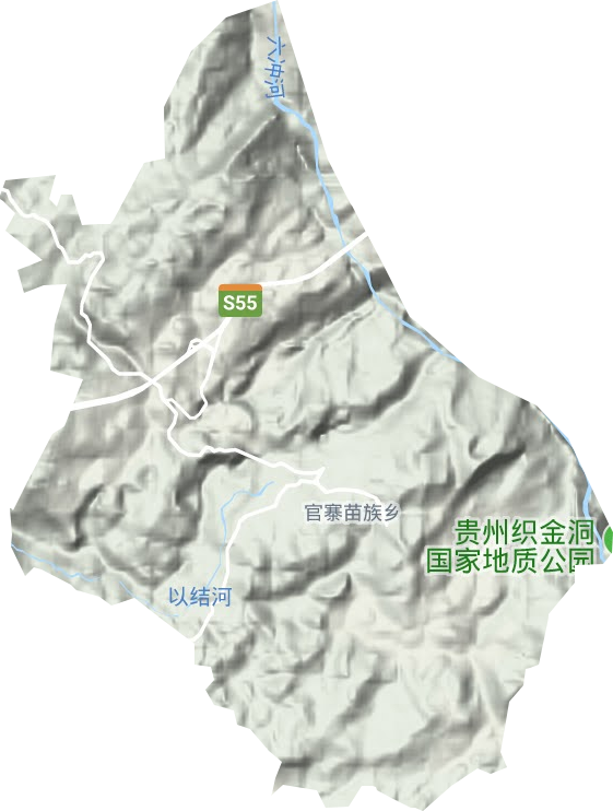官寨乡地形图