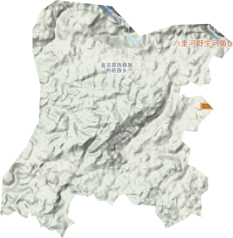 金龙乡地形图