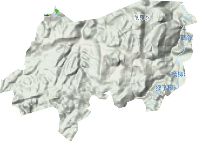 纳雍乡地形图