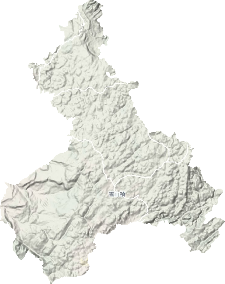 雪山镇地形图