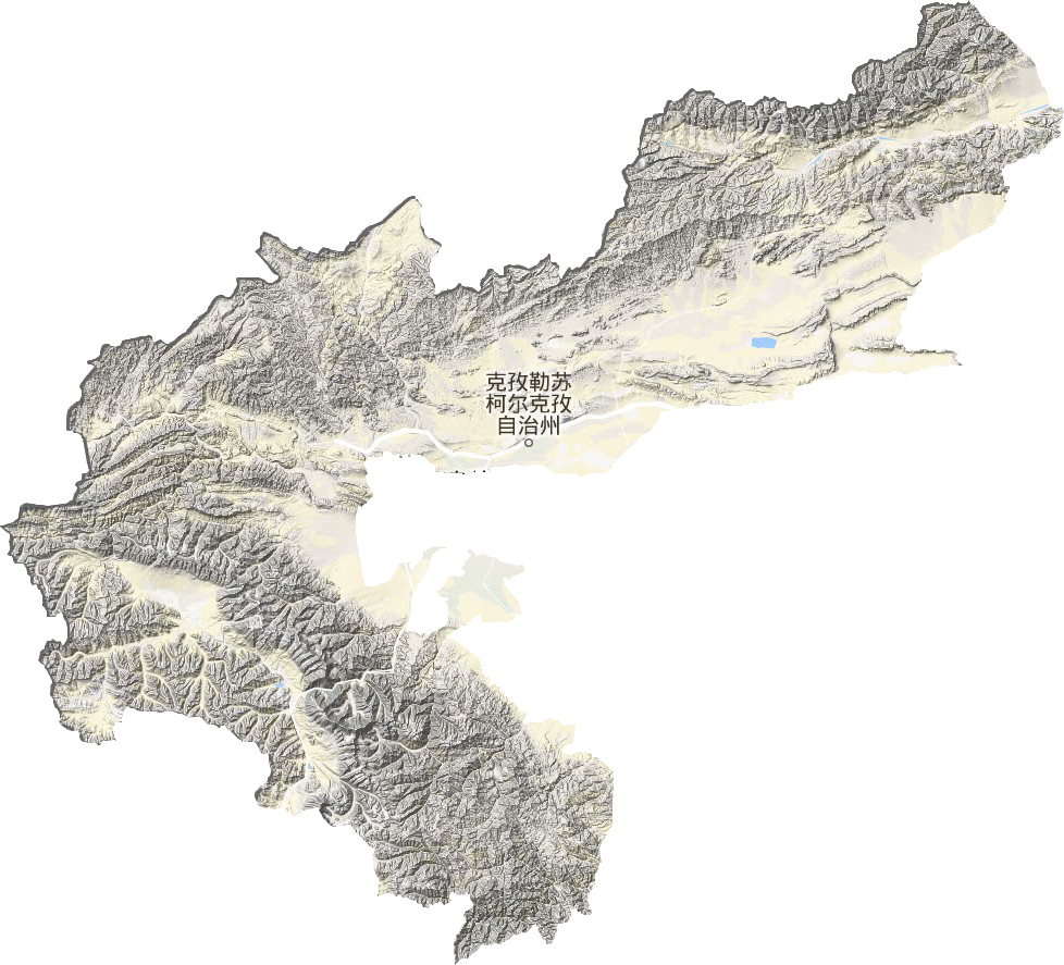 克孜勒苏柯尔克孜自治州地形图
