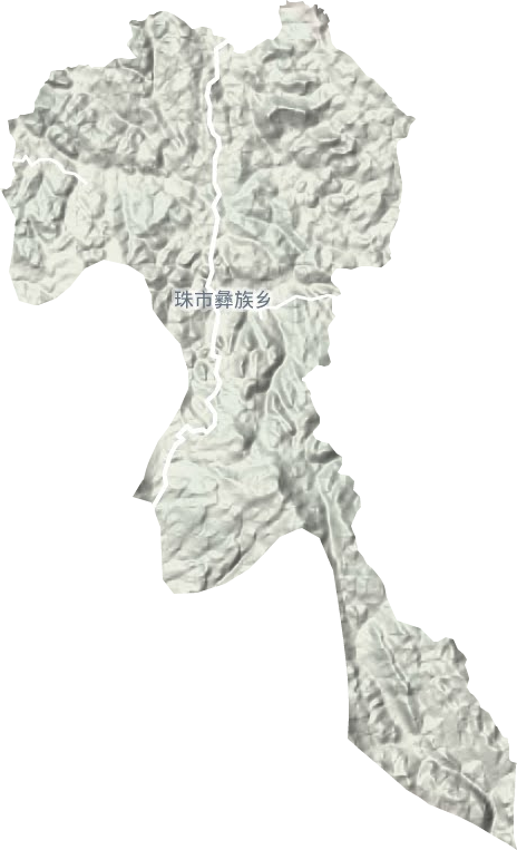 珠市乡地形图