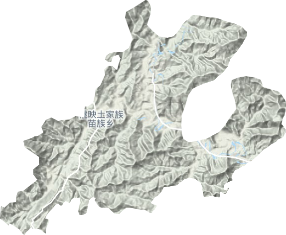 桃映镇地形图