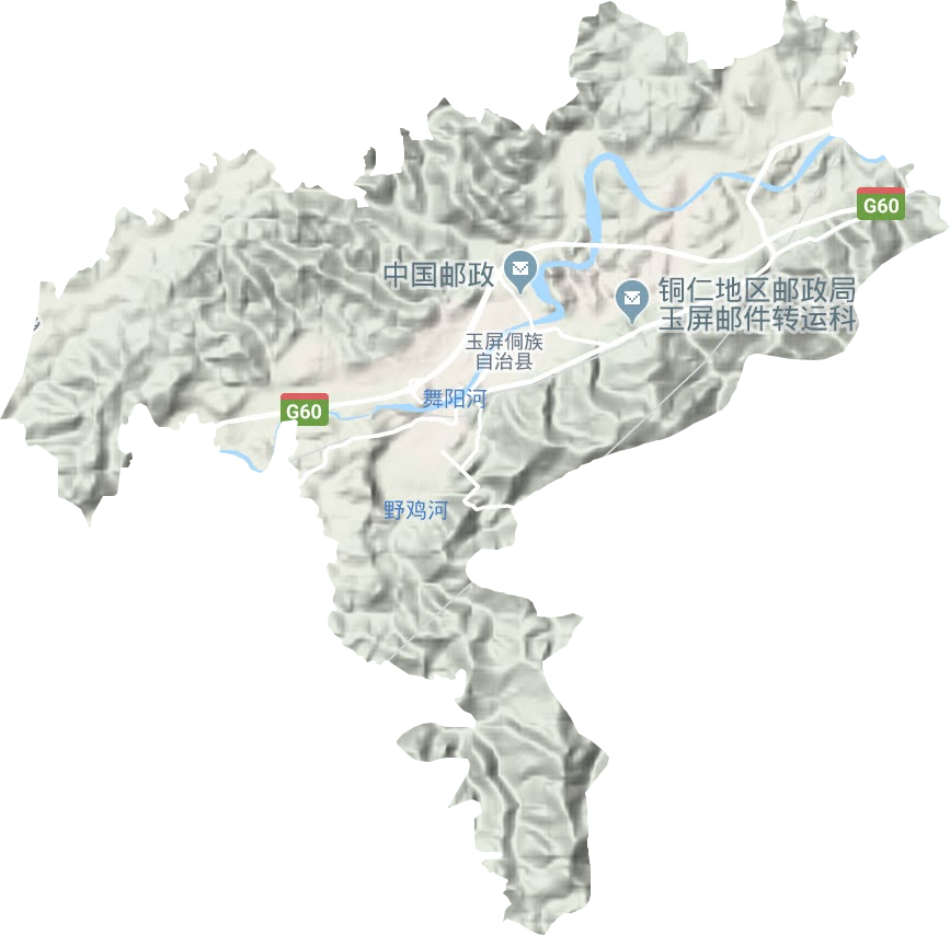 平溪镇地形图
