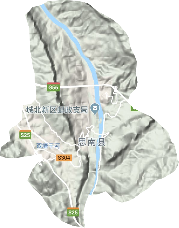 思唐镇地形图