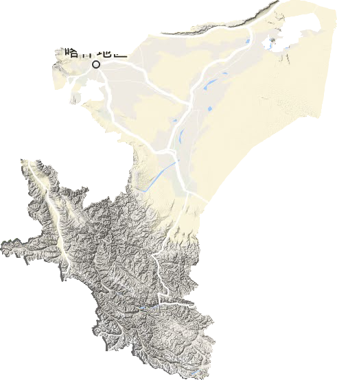 喀什地区地形图