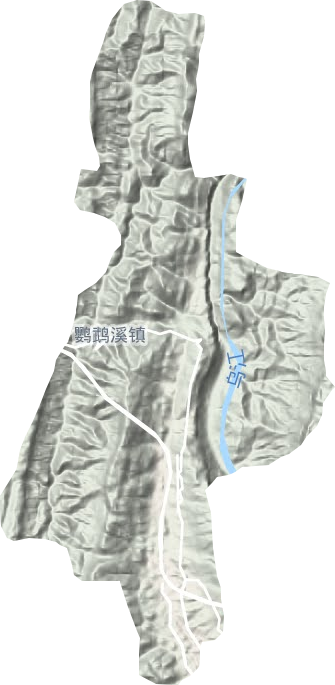 鹦鹉溪镇地形图