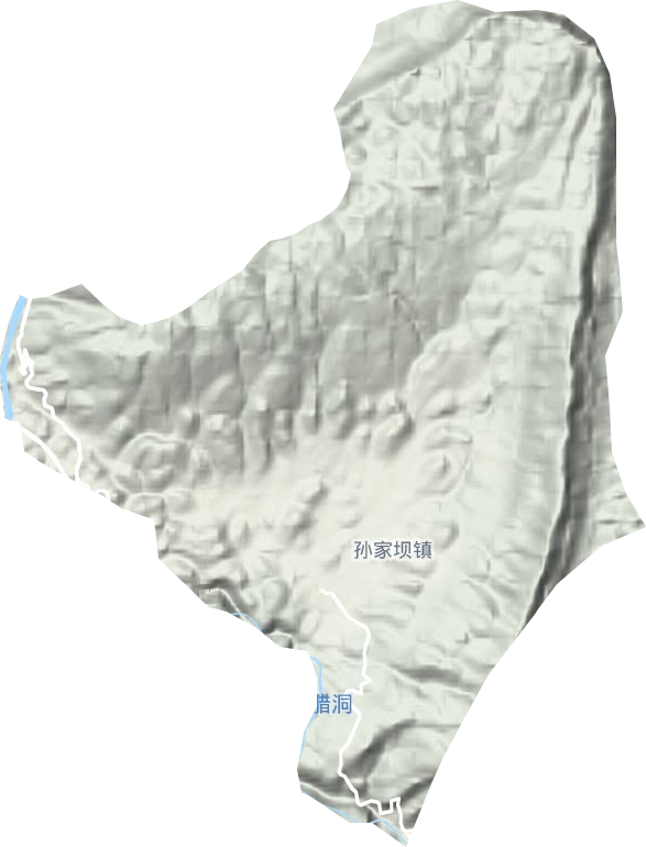 孙家坝镇地形图