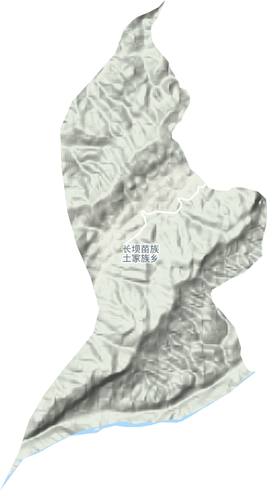 长坝镇地形图