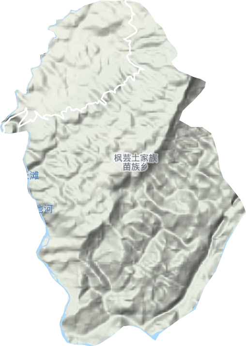 枫芸乡地形图