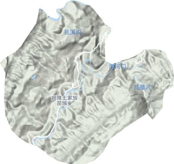 兴隆乡地形图