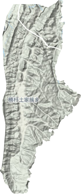 楠杆乡地形图