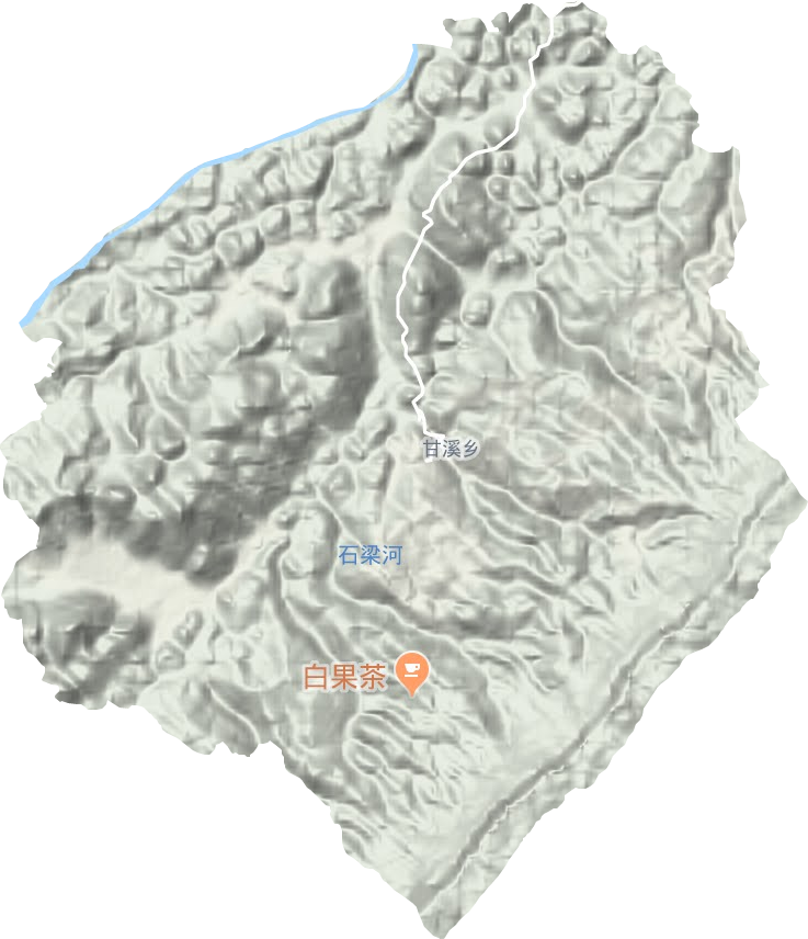甘溪乡地形图