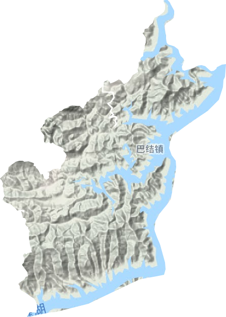 南盘江镇地形图