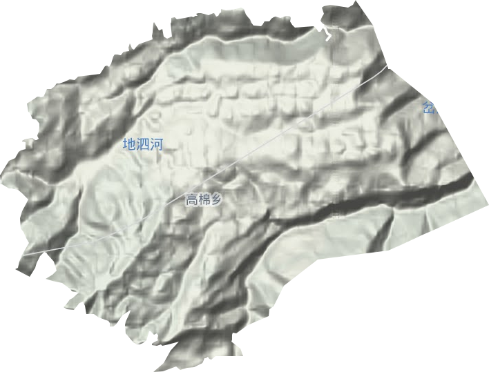 高棉乡地形图