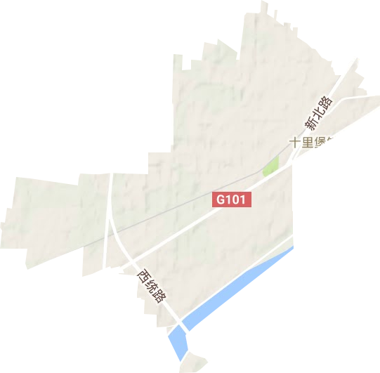十里堡镇地形图