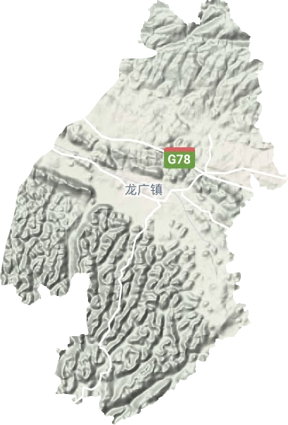 龙广镇地形图