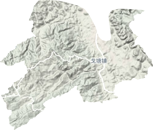 戈塘镇地形图