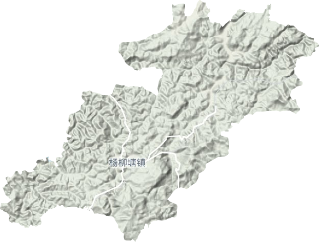 杨柳塘镇地形图