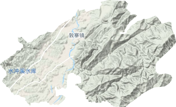 敦寨镇地形图