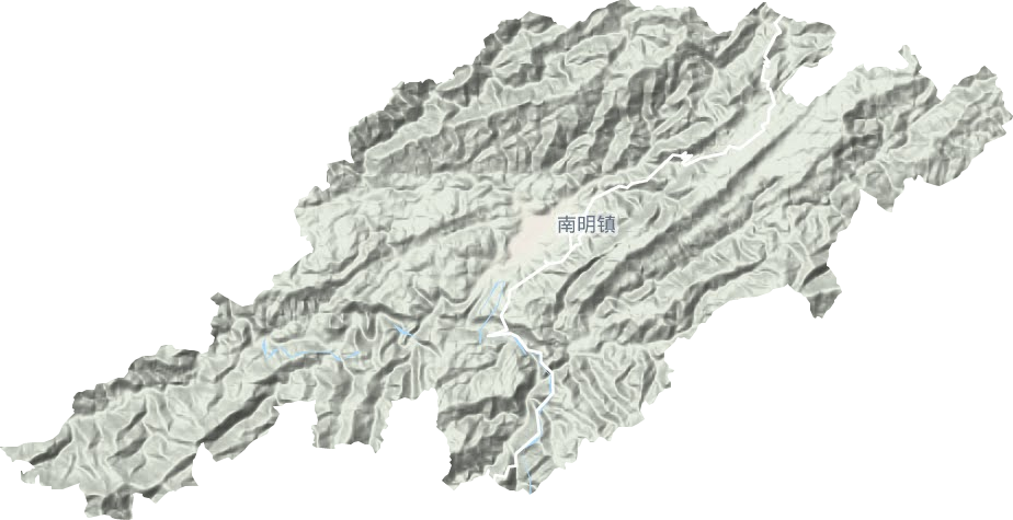 南明镇地形图