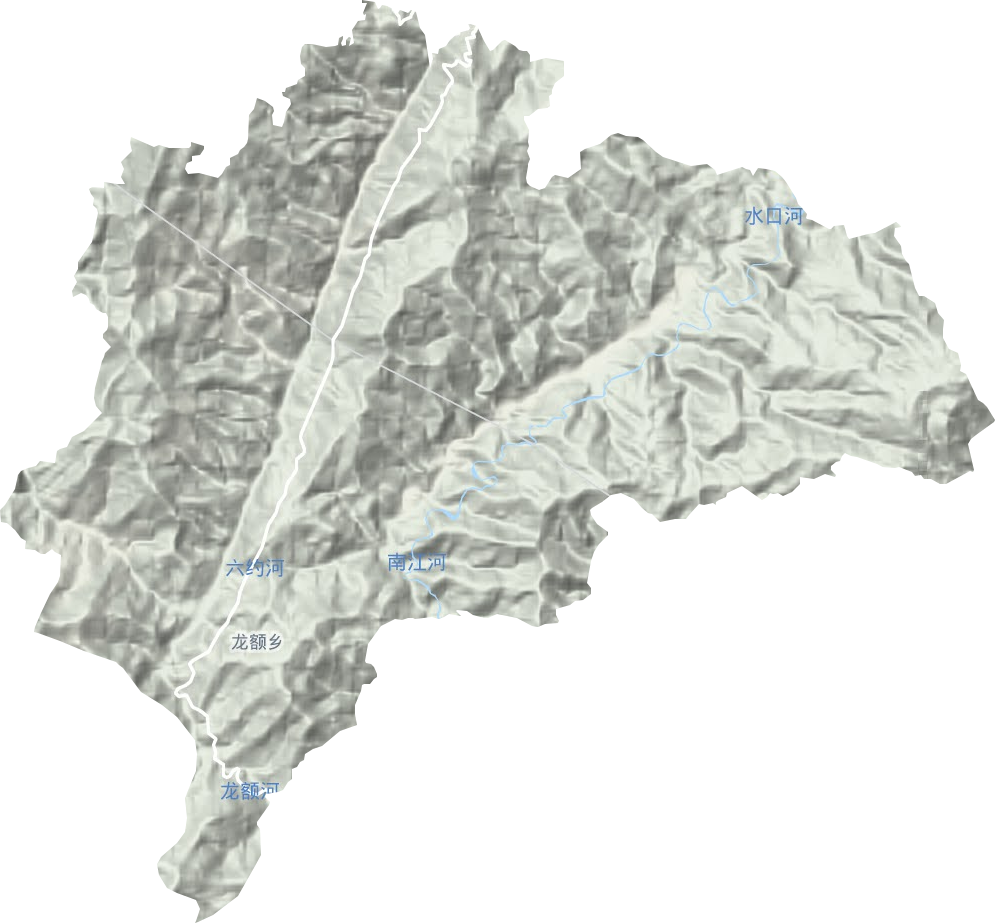 龙额镇地形图