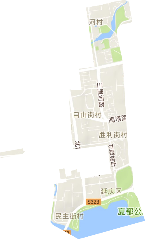 儒林街道地形图