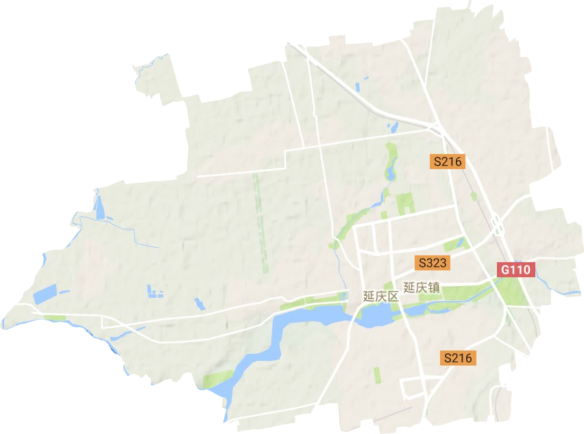 延庆镇地形图