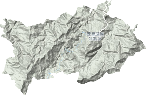 翠里乡地形图