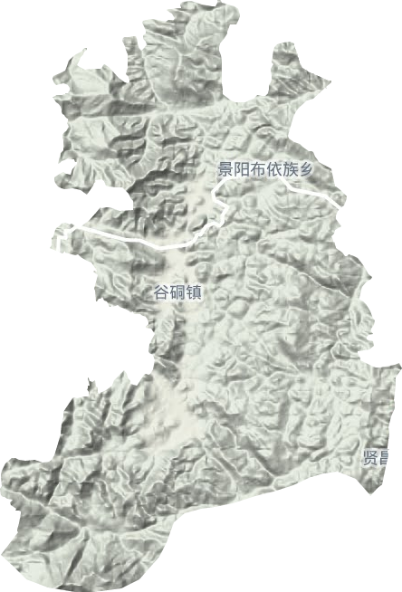谷硐镇地形图