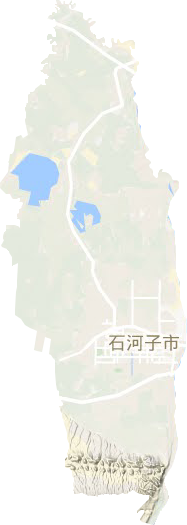 石河子市地形图