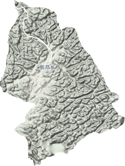 翁昂乡地形图