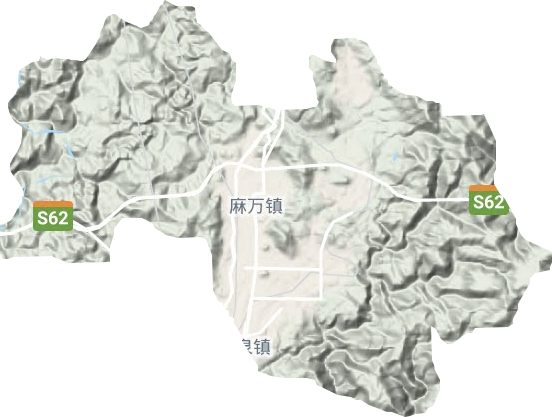 麻万镇地形图